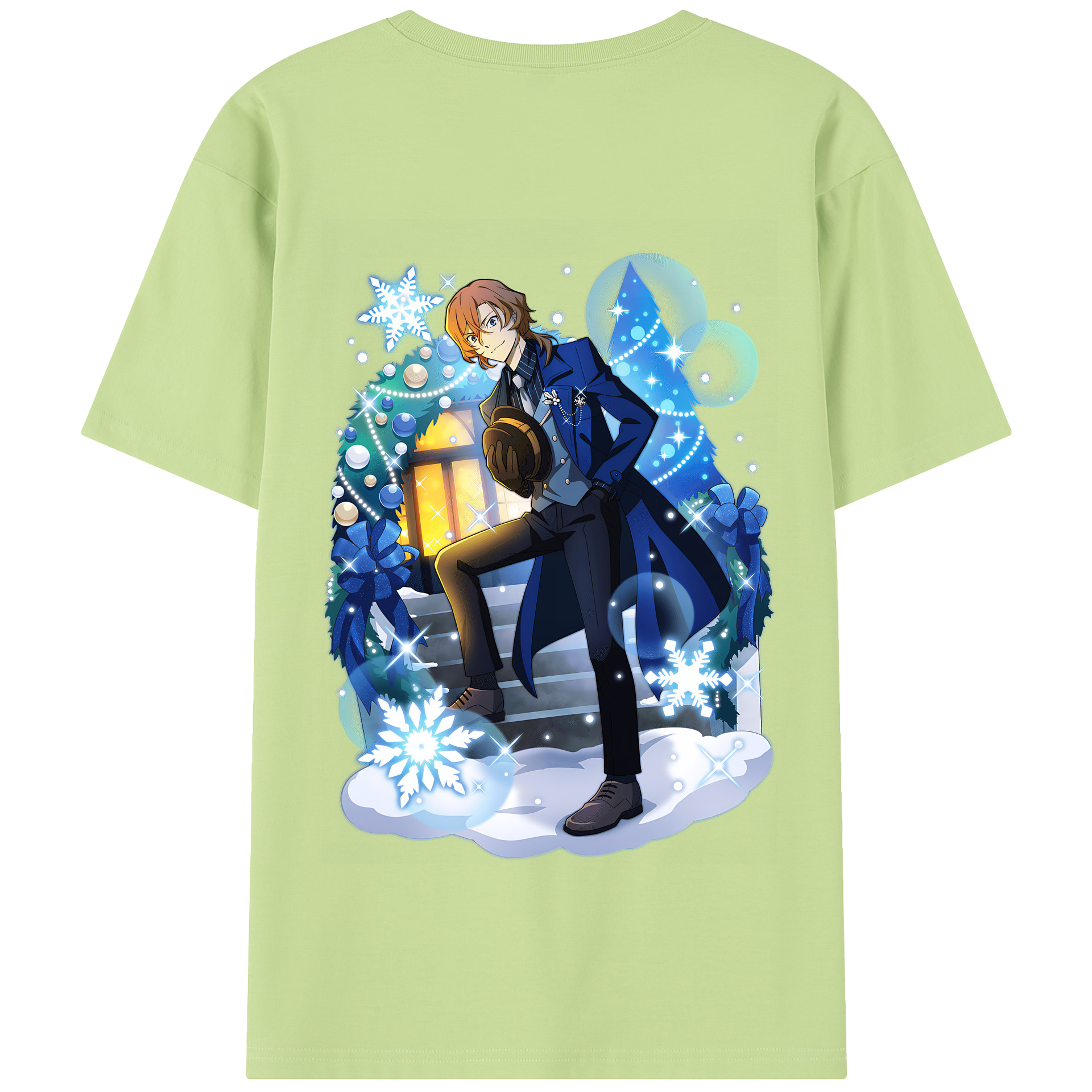 （画像用） 文豪ストレイドッグス Bungo Stray Dogs 綿100％半袖Tシャツ（背面プリント）